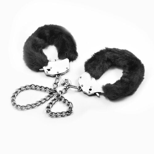 Furry leg cuffs